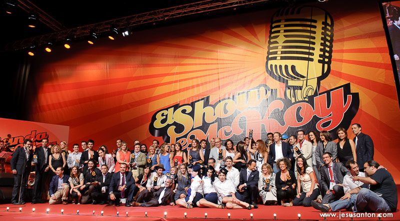 Photography taken to the winners of an award ceremony held in Madrid